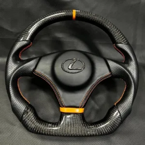 LEXUS REAL CARBON FIBER STEERING WHEEL FOR LEXUS SC300,400 IS300 IS200
