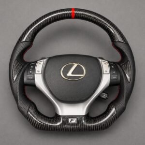 Lexus IS250 IS350 GS350 GS430 ISF F-Sport Carbon Fiber Steering Red Stitch 2006-2013
